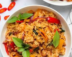 Vegetarian Thai Basil Fried Rice