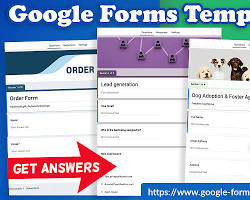 Image of Google Forms templates page