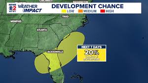 National Hurricane Center monitoring Gulf, Carolina coastline for potential tropical development