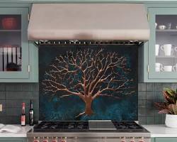 Image of Decorative interior mural in kitchen