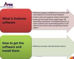 Image of EndNote software for thesis writing