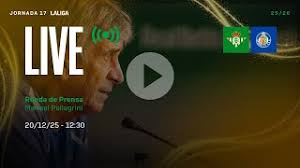 Rueda de prensa de Manuel Pellegrini previa al Real Betis - Getafe CF