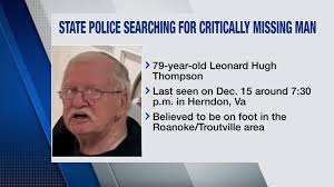 Critically missing Herndon man believed to be in Roanoke area