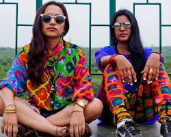 Indian streetwear with sunglasses