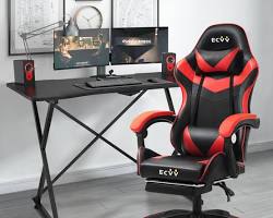 Image of study desk and gaming chair