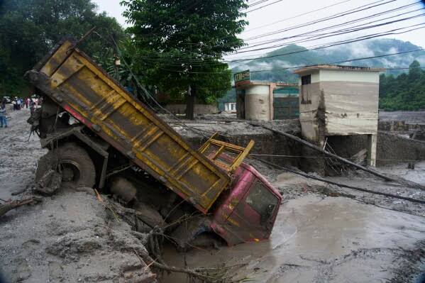 Glacier collapse triggers catastrophic floods along Nepal-Tibet border, killing at least 273 and leaving more than 1,300 missing; rescue and relief efforts continue