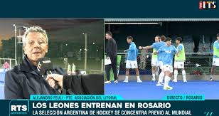 Los Leones realizan su preparación en Rosario antes del Mundial de hockey masculino