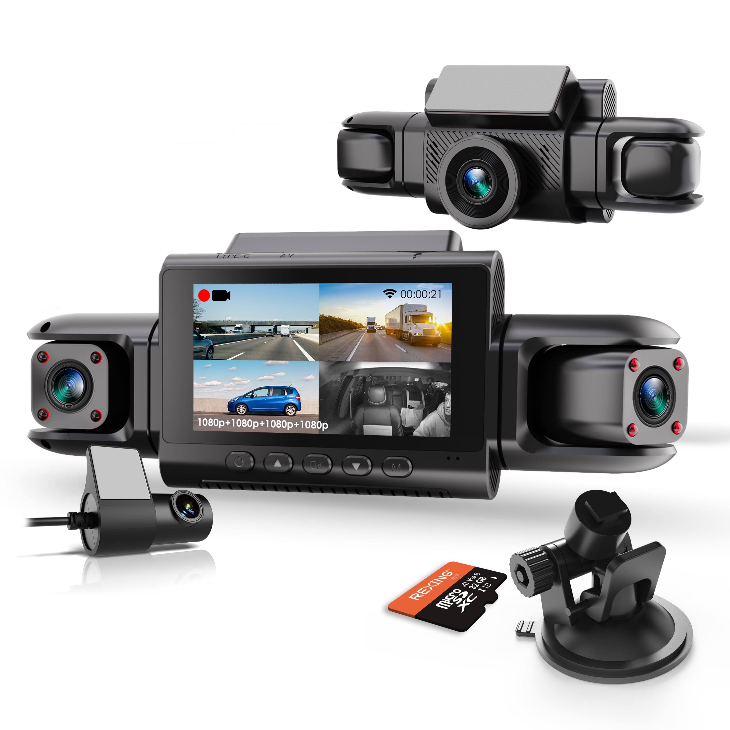 Rexing 4CH Dash Cam w/ All 1080p Wi-Fi Loop Recording