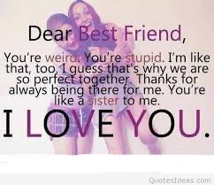 Cute tumblr dear best friend quote via Relatably.com