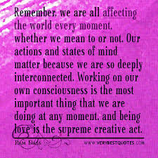 action quotes, interconnected quotes, Ram Dass Quotes, we are ... via Relatably.com