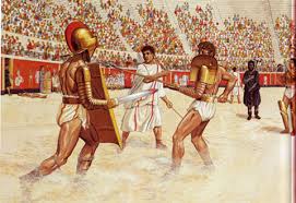 Resultado de imagem para lutas entre gladiadores romanos