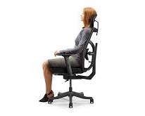 person sitting in a Merryfair ergonomic chair