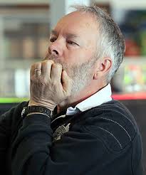 Neil McKellar. Kirk Hargreaves. NERVOUS: Neil McKellar chews his nails as he watches race 16 from the Naval Point Yacht Club in Lyttelton. Opinion poll - 9202717