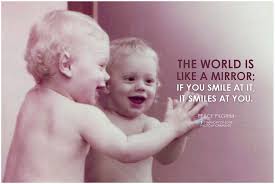 Peace Pilgrim The world is like a mirror, if you smile at it, it ... via Relatably.com
