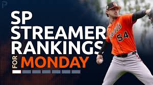 Starting Pitcher Streamer Ranks Fantasy Baseball: 8/10 & 8/11 & 8/12