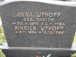 Grab von Hinrich Uphoff (09.11.1896-10.10.1986), Friedhof Marienhafe