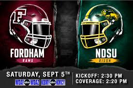 Live at 2:20 p.m.: North Dakota State Bison vs. Fordham Rams on WDAY