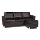 Small corner leather sofa