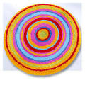 Round colorful rugs