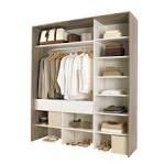 Kit placard blanc et bois clair, 1x x H 2cm