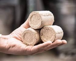 Processing wood into briquettes