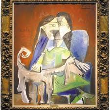 Resultado de imagem para tela de picasso "mulher apoiada no cotovelo"