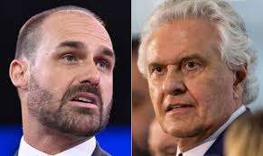Eduardo rebate crítica de Caiado a 'green card': 'É o preço que o senhor paga para participar dos coquetéis do STF?'