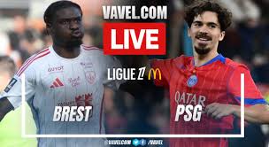 Exciting Brest vs PSG match in Ligue 1