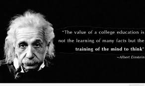College education quote with Albert Einstein | We Heart It | i ... via Relatably.com