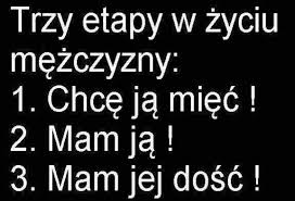 3 etapy w życiu mężczyzny