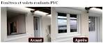 Volets battant PVC sur brico-fentre