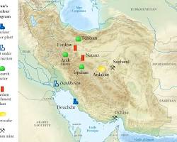 Imagen de map of Iran nuclear facilities