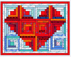 Image result for log cabin quilt block how to