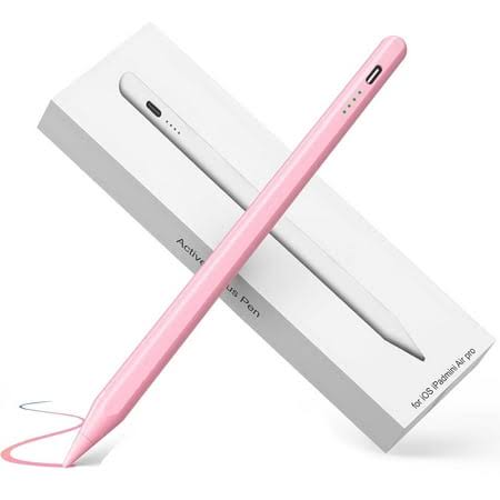 Pink iPad Pencil for Apple iPad 2018-2023,Faster Charge,Palm Rejection,Tilt Sensitivity for Apple Pen