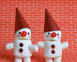 Snowman Marshmallow Figure
