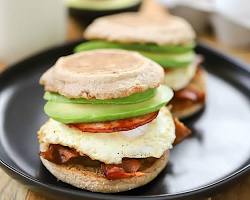 Image of Bacon, Egg, and Avocado Muffins