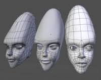 Retopo example by Matt Ebb. The retopo tools make it easier to completely change the topology of a mesh while preserving the same basic shape. - 5d65e43b1d