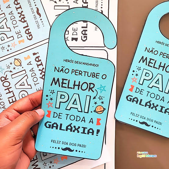 Tag aviso de porta Melhor Pai da Galáxia