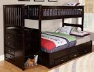 Twin over Twin Bunkbeds with Stairs : Kids Beds Headboards