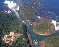 Image of Aerial view of Iguaçu Falls
