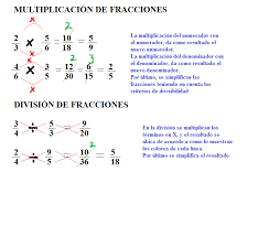 Resultado de imagen de MULTIPLICACIONES Y DIVISIONES de fracciones para primaria