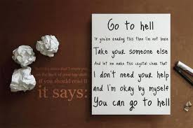 Famous quotes about &#39;Go To Hell&#39; - QuotationOf . COM via Relatably.com