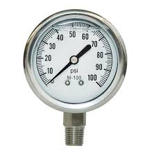No-Lead Liquid-Filled Stainless Steel Connection Pressure ...