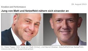 ... CEO von Jung von Matt, und Bernd Stieber, Geschäftsführer der netzeffekt ...