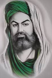 An Iranian Artist&#39;s Rendition of Shia Founder Imam Ali (above). - imamali_pic