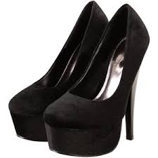 Image result for black high heels with diamonds