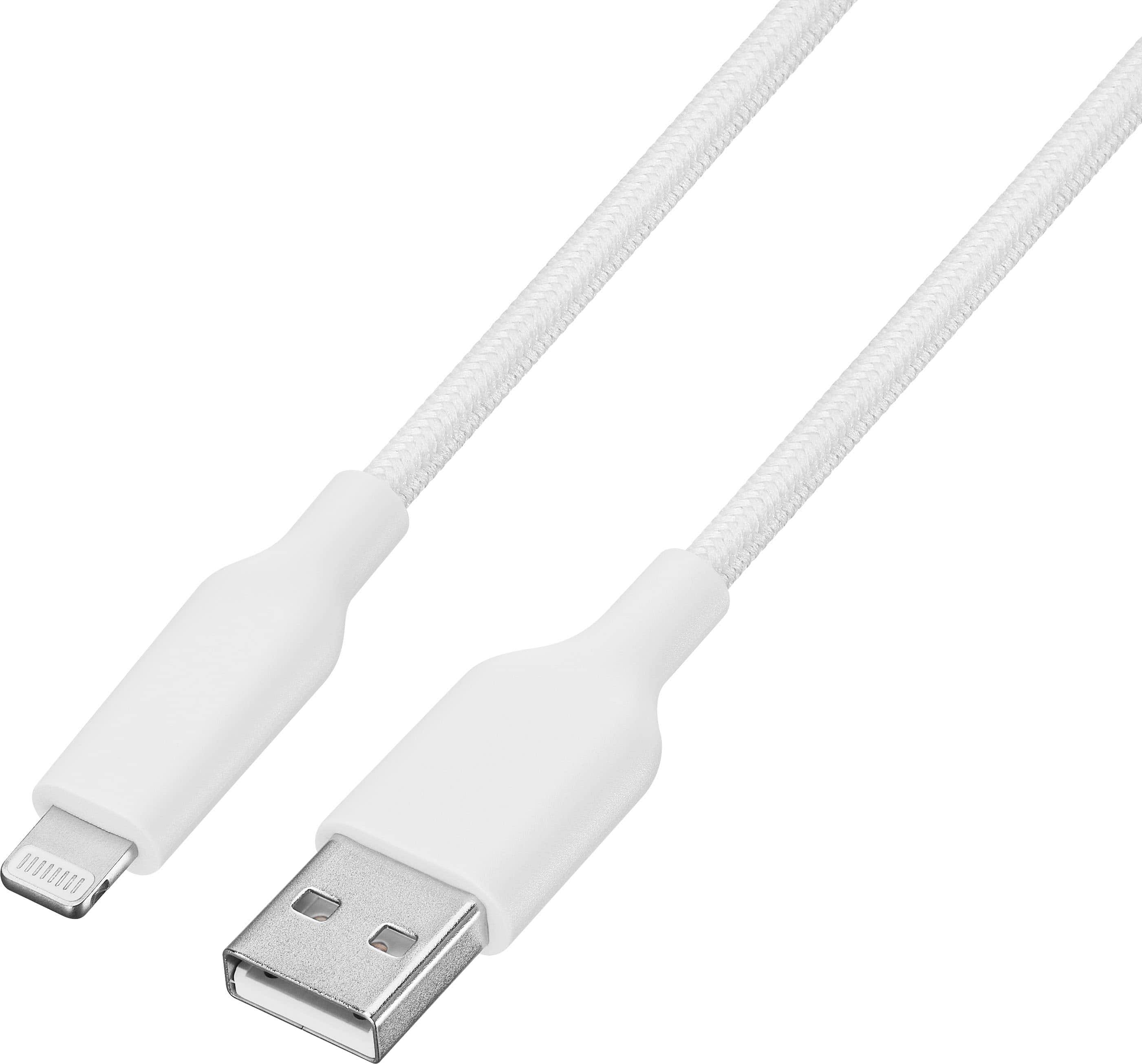Best Buy essentials Lightning to USB Braided Charge-and-Sync Cable