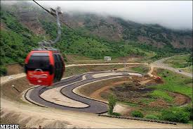 Image result for ‫تله کابین گردنه حیران اردبیل‬&lrm;