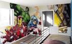 Idee deco peinture chambre bebe garcon super heros