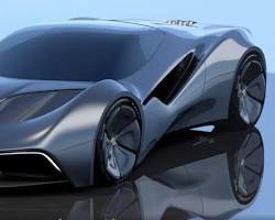 Image of Sleek and Aerodynamic Futuristic Car